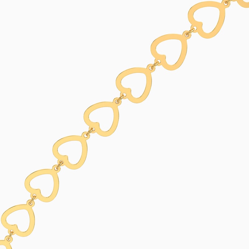 Miss L' by L'azurde Heart Chain Necklace in 18K Gold - Image 3